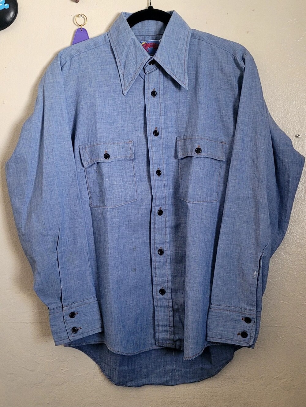 Vintage Wrangler Chambray Shirt
